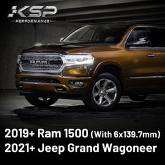KSP PERFORMANCE side profile showing 1.5-inch spacer thickness for added clearance