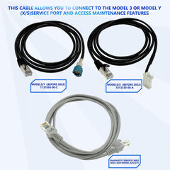 KTTOOL cables laid out to show varied lengths and adapters for flexible access