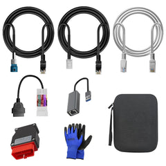 KTTOOL front view of KTPROT kit shows all six diagnostic cables, easy identification benefit