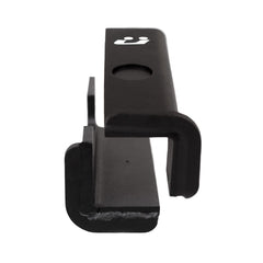 Kuat hitch reducer front view showing 2.5" to 2" fit and secure connection