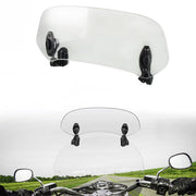 kucehiup front view mounted windscreen showing improved wind protection