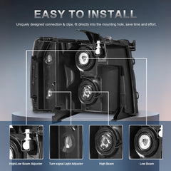 KUIPERAUTO image of 9005 and H11 bulb sockets showing plug-and-play convenience