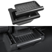 KUNIST front view showing perfect fit under Model Y Juniper vents and tidy cabin