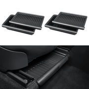 KUNIST front view of two under-seat boxes showing tidy hidden storage benefit