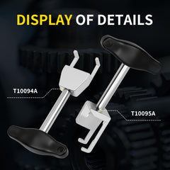 Kuntech T-handle closeup showing leverage for safer coil removal