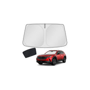 KUST front view installed on Mazda CX-50 windshield protecting interior from heat