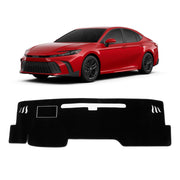 KUST dash cover front view showing clean finished dashboard look and reduced glare