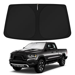 KUST front view showing full windshield coverage and quick sun protection