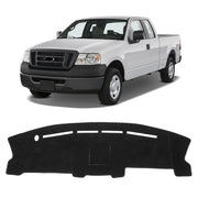 KUST black dash cover front view showing snug fit and clean look