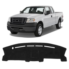 KUST black dash cover front view showing snug fit and clean look