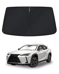 KUST front view showing full windshield coverage and sun-blocking benefit