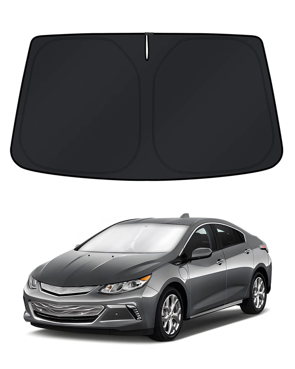 KUST front packaging for Chevy Volt shade showing product and fit benefit