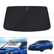 KUST front view of custom-fit shade showing full windshield coverage and protection
