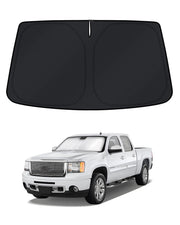 KUST front view of packaging showing custom fit for Silverado Sierra benefit: correct fit