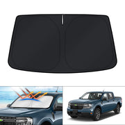 KUST front view installed on Ford Maverick, complete windshield coverage for cooling