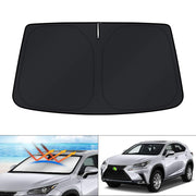 KUST front view installed on Lexus NX, full windshield coverage and cooling benefit