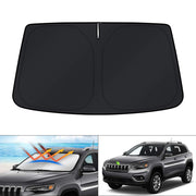 KUST front view full-coverage fit keeps Jeep Cherokee cooler