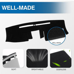 KUST installed on vehicle dashboard reducing windshield glare and improving visibility