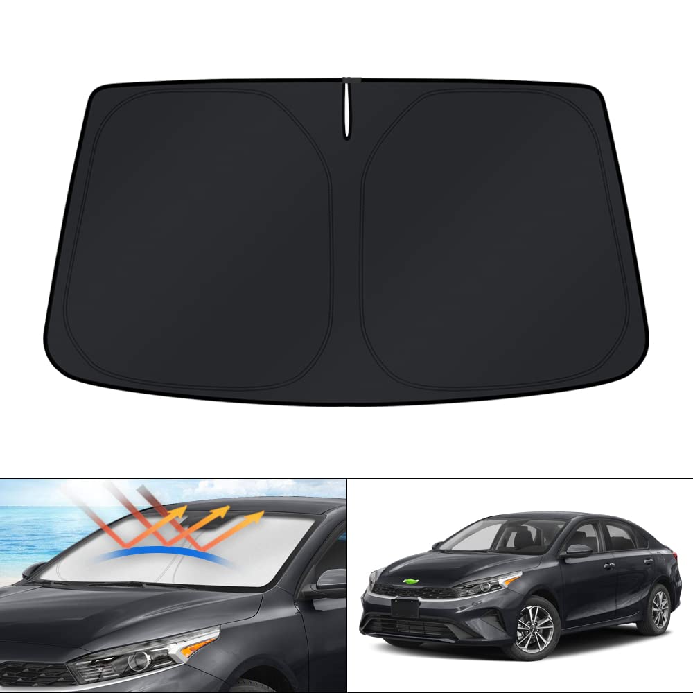 KUST front packaging showing custom-fit Kia Forte shade and benefits