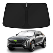 KUST front view of sun shade showing full windshield coverage and perfect fit