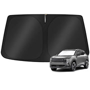 KUST front view on Nissan Kicks windshield showing full coverage and protection