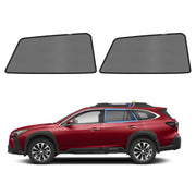 KUST rear window front view showing precise Outback fit and privacy