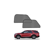 KUST rear window shade front view showing full coverage and protection