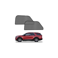 KUST rear window shade front view showing full coverage and protection