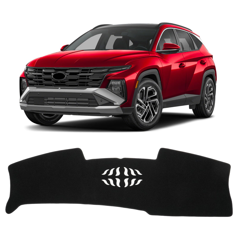 KUST front view on Tucson dashboard showing clean fit and aesthetic benefit