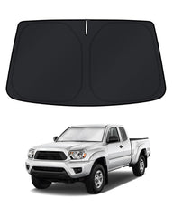 KUST front view showing precise Tacoma windshield fit and full coverage benefit