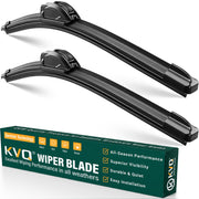 KVQ front packaging showing 22"/22" blades and fitment benefits