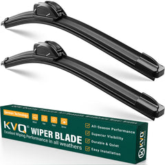 KVQ front packaging showing included 22 and 20 inch blades and benefits