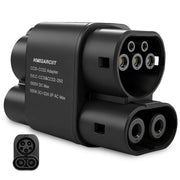 KWGARCIIT front view of adapter showing connectors and robust design for reliable charging