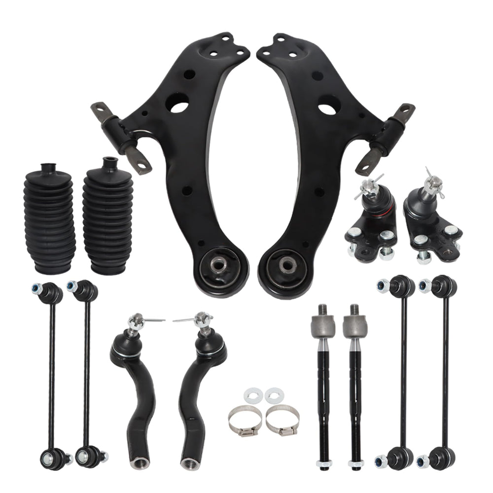labwork front lower control arms packaging showing kit contents and fitment