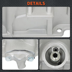 labwork oil pan installed under truck demonstrating direct-fit replacement benefit