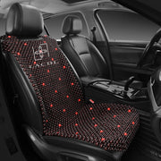 LACDL front view of beaded seat cover showing full coverage and ventilation benefit