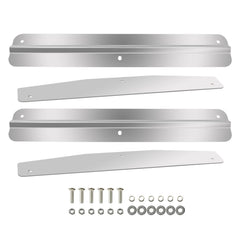 LAFORMO mudflap weight installed on truck lowering flap movement and improving stability