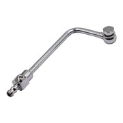 LAFORMO front view of single-feed line kit showing chrome finish and fittings, durable connection