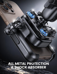 Lamicall close-up of zinc-alloy texture and vibration dampener benefits