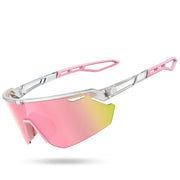 Lamicall front view of polarized sunglasses showing wraparound coverage and clear vision benefits