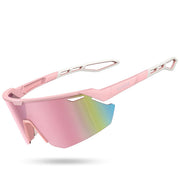 Lamicall front view of sunglasses showing wraparound frame and wide coverage benefit