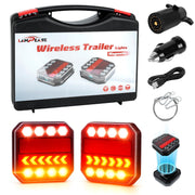 LAMPEASE front view of full wireless trailer lights kit for quick install benefit