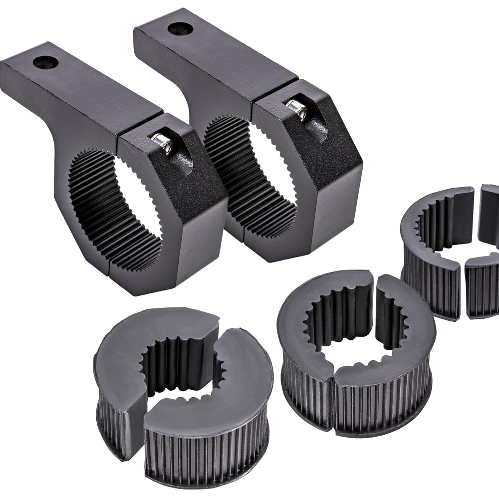 LAMPHUS front clamp mounted on tube shows secure no-drill fit
