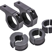 LAMPHUS front clamp mounted on tube shows secure no-drill fit