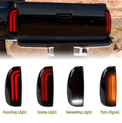 LANDWAKE close-up of LED clusters highlighting brighter brake and turn illumination