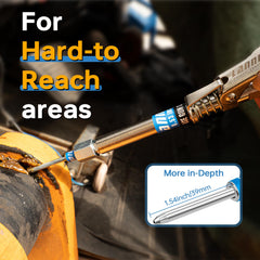 LANNIU 2mm needle tip detail for precise lubrication of small or recessed parts