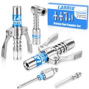 LANNIU front view of complete grease coupler kit, organized and ready