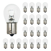 Lanuovx front view of 20-pack clear 1156 bulbs showing quantity benefit