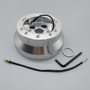 Larlansz front view hub adapter showing bolt pattern and clean fit benefit