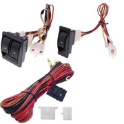 Larlansz front view of three pre-wired switches showing clean layout and quick install benefit